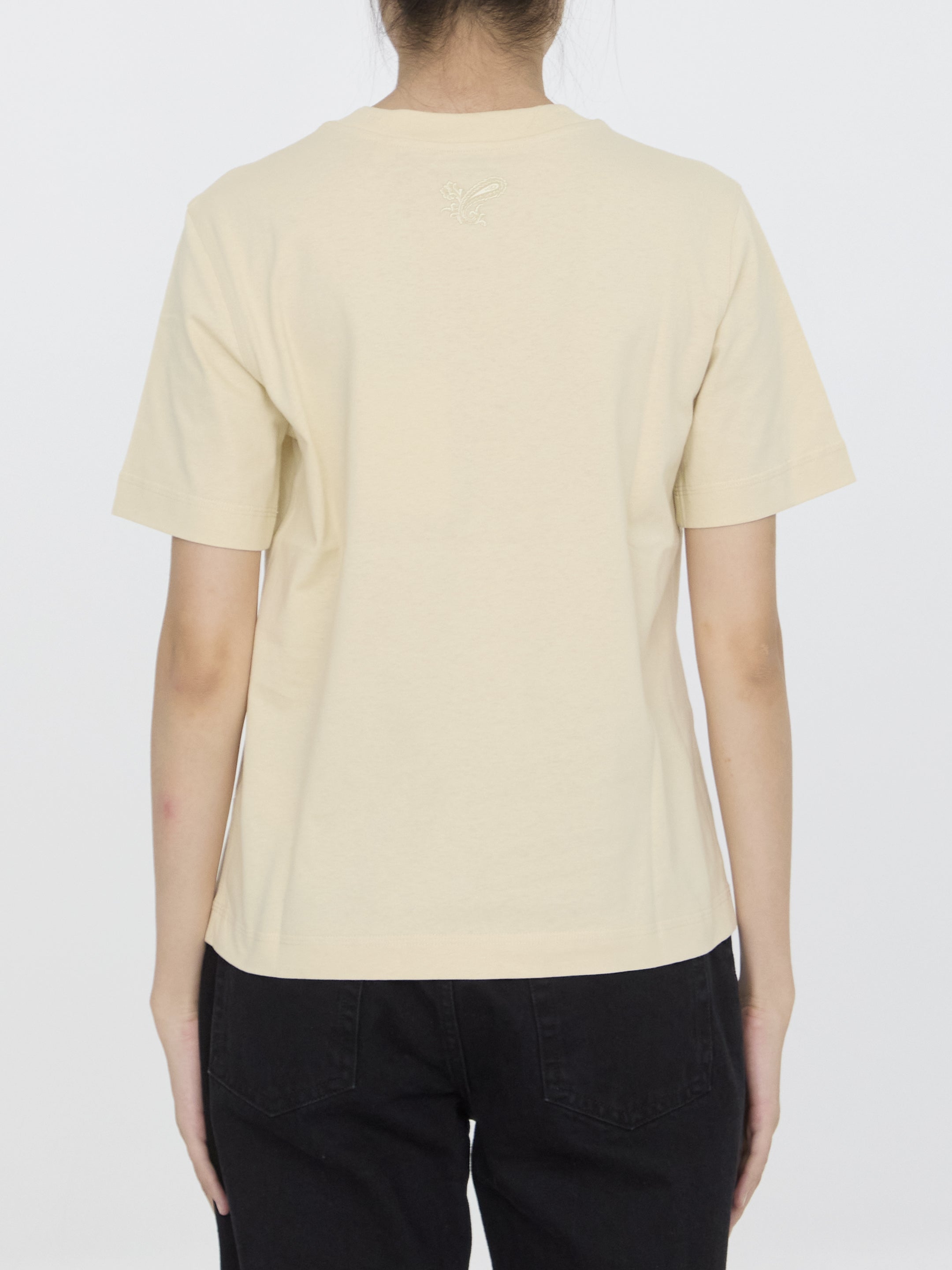t-shirt with paisley logo