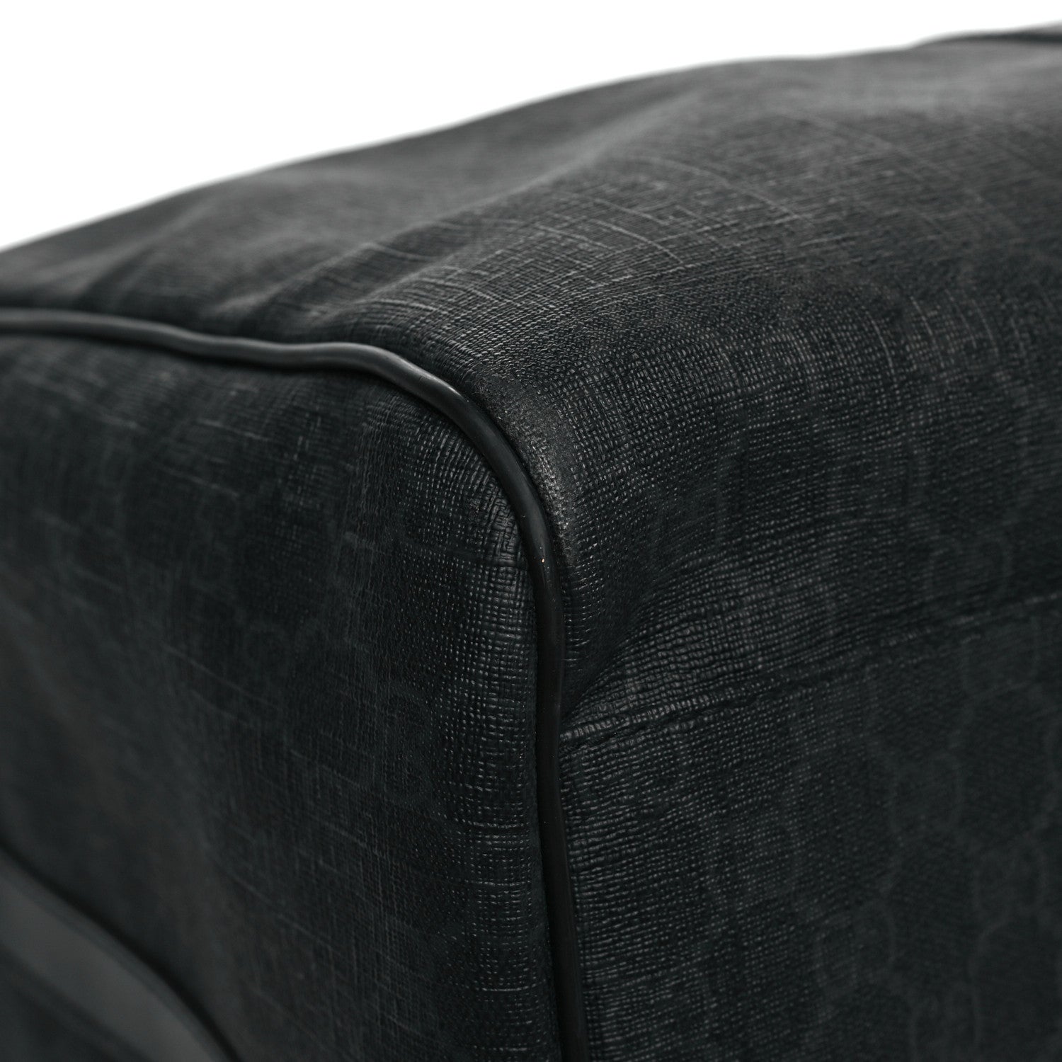 GG Supreme Monogram Medium Carry-On Duffle Bag Black Grey