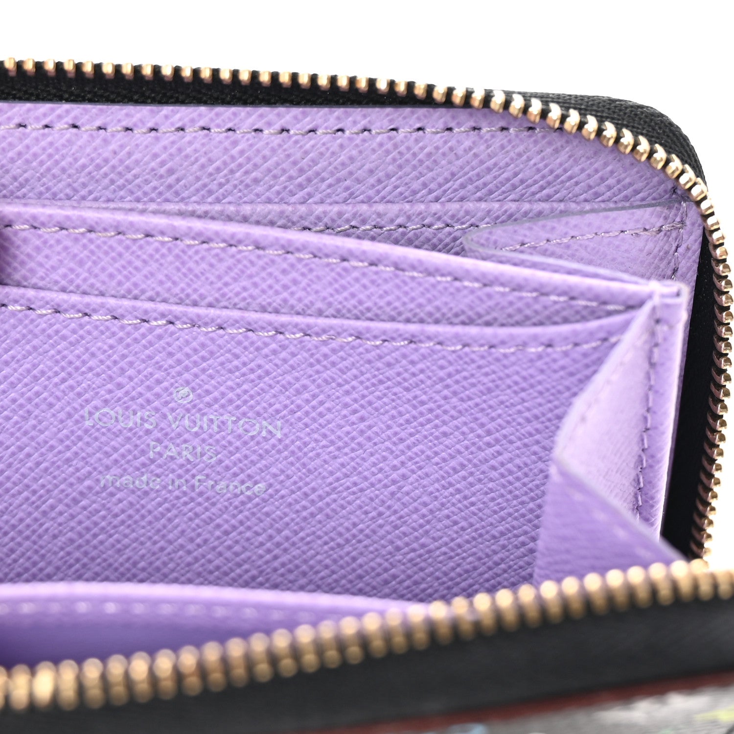Monogram Multicolor Zippy Coin Purse Black Violet