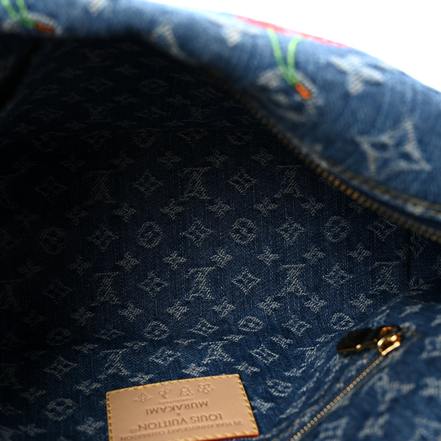 LV X TM Monogram Denim Cerises Cosmetic Pouch GM