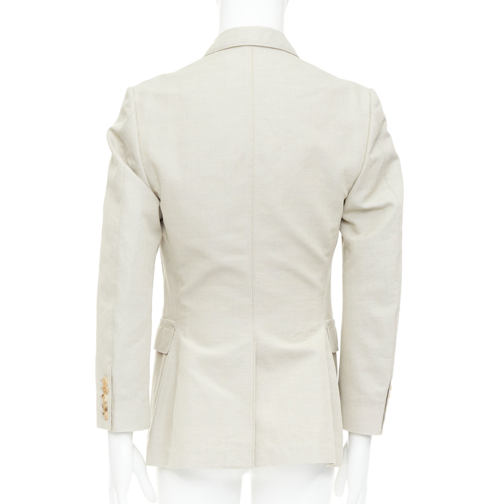 Men's Gucci Vintage cotton mohair single breasted pocket blazer jacket
