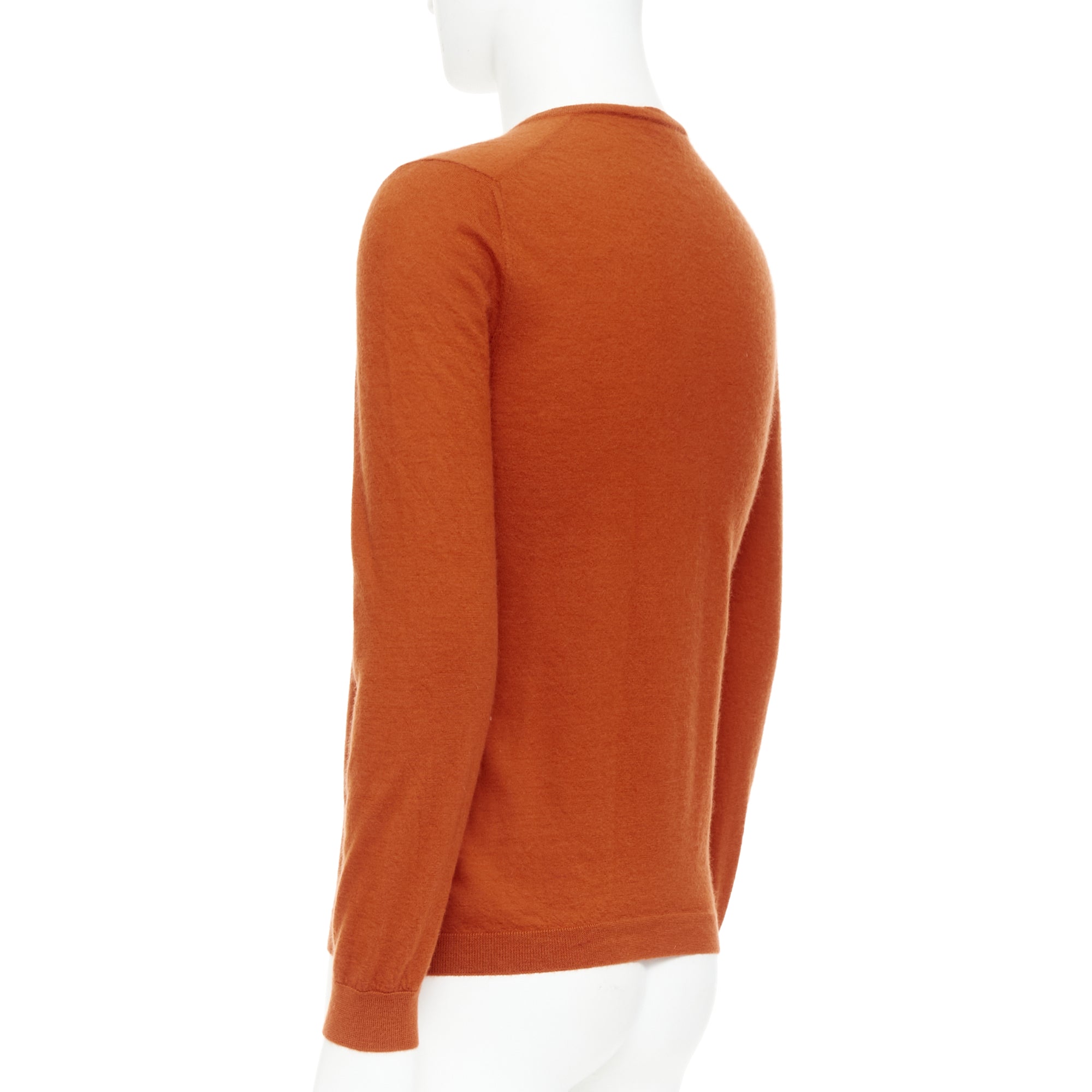 Men's Gucci cashmere V-neck GG logo embroidery sweater