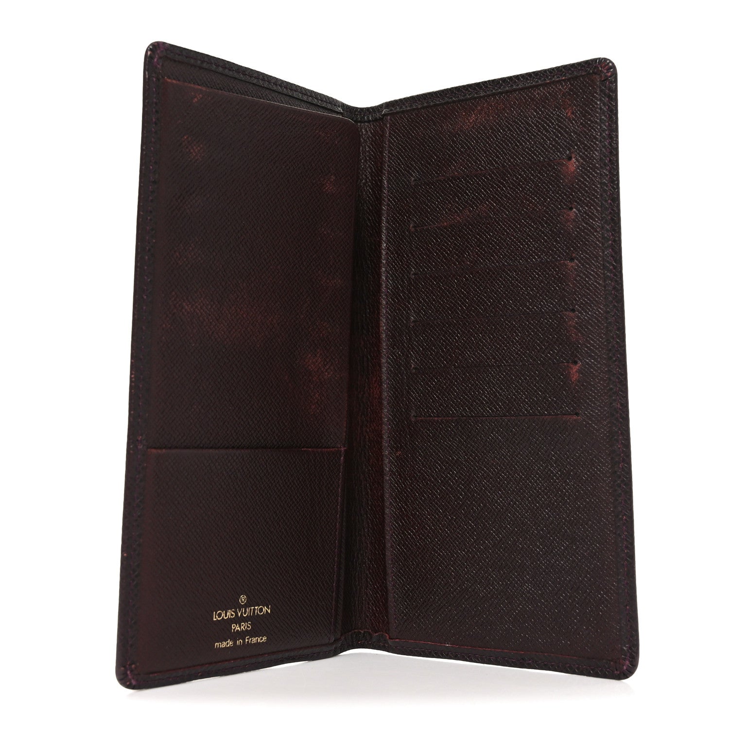 Taiga Porte Valeurs Organizer Wallet Acajou