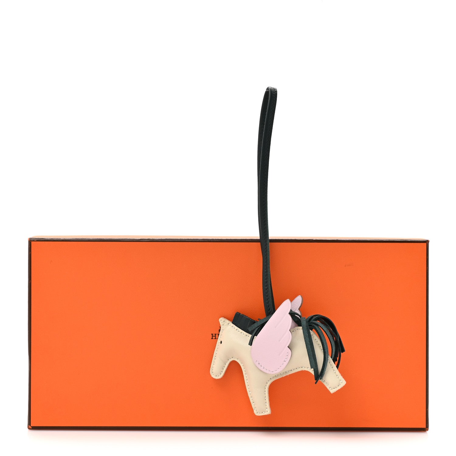 Milo Lambskin Grigri Rodeo Pegase Horse Bag Charm PM Nata Mauve Sylvestre Vert Cypress