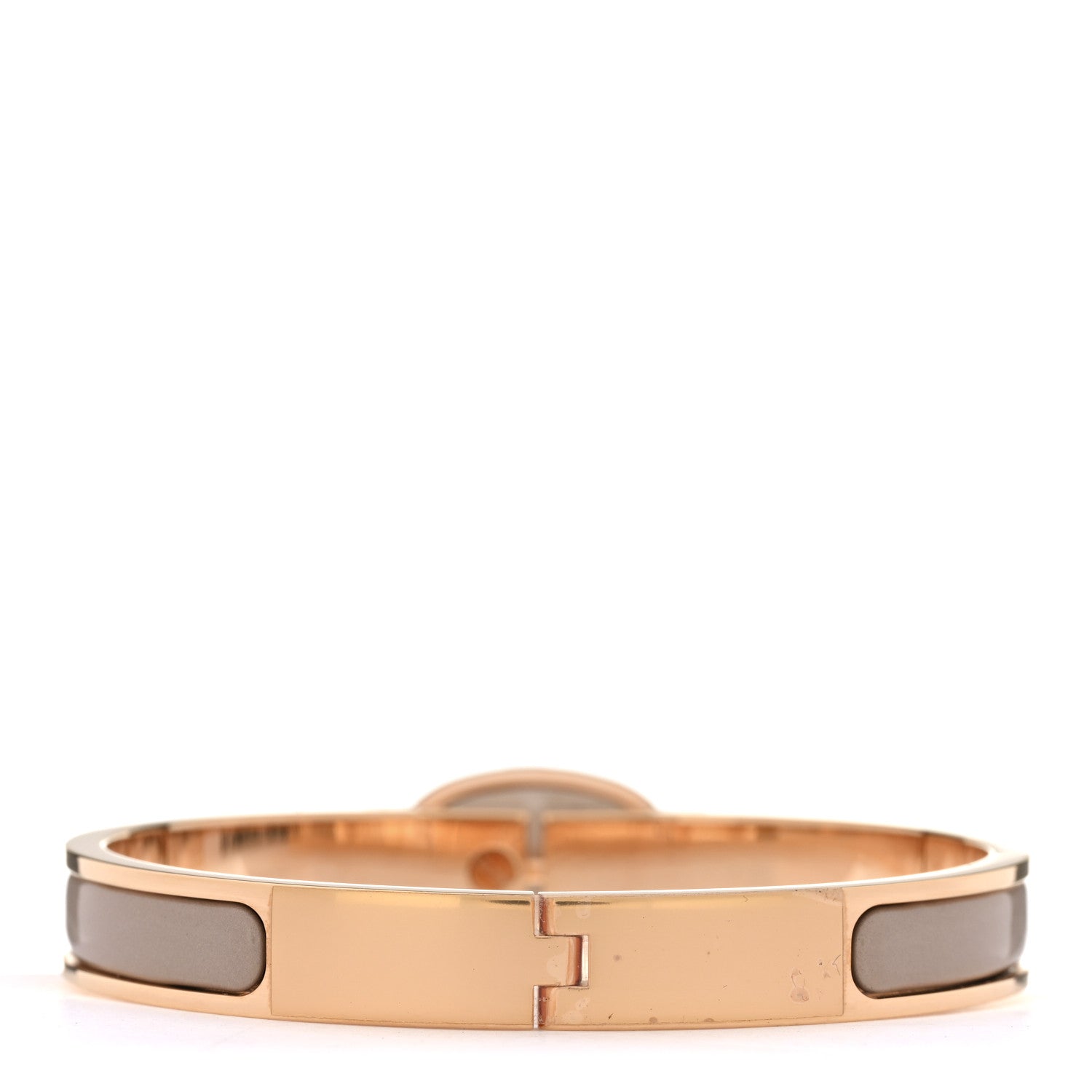 Enamel Mini Clic Chaine d'Ancre Bracelet GM Marron Glace