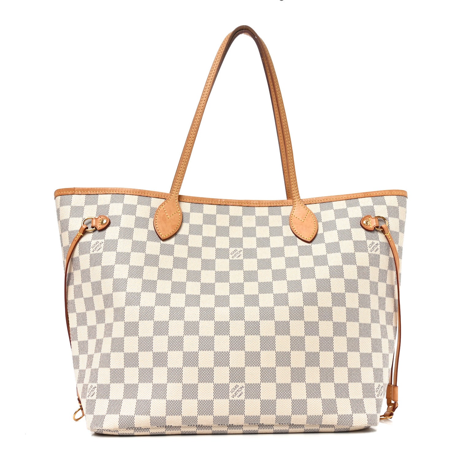 Damier Azur Neo Neverfull MM Rose Ballerine