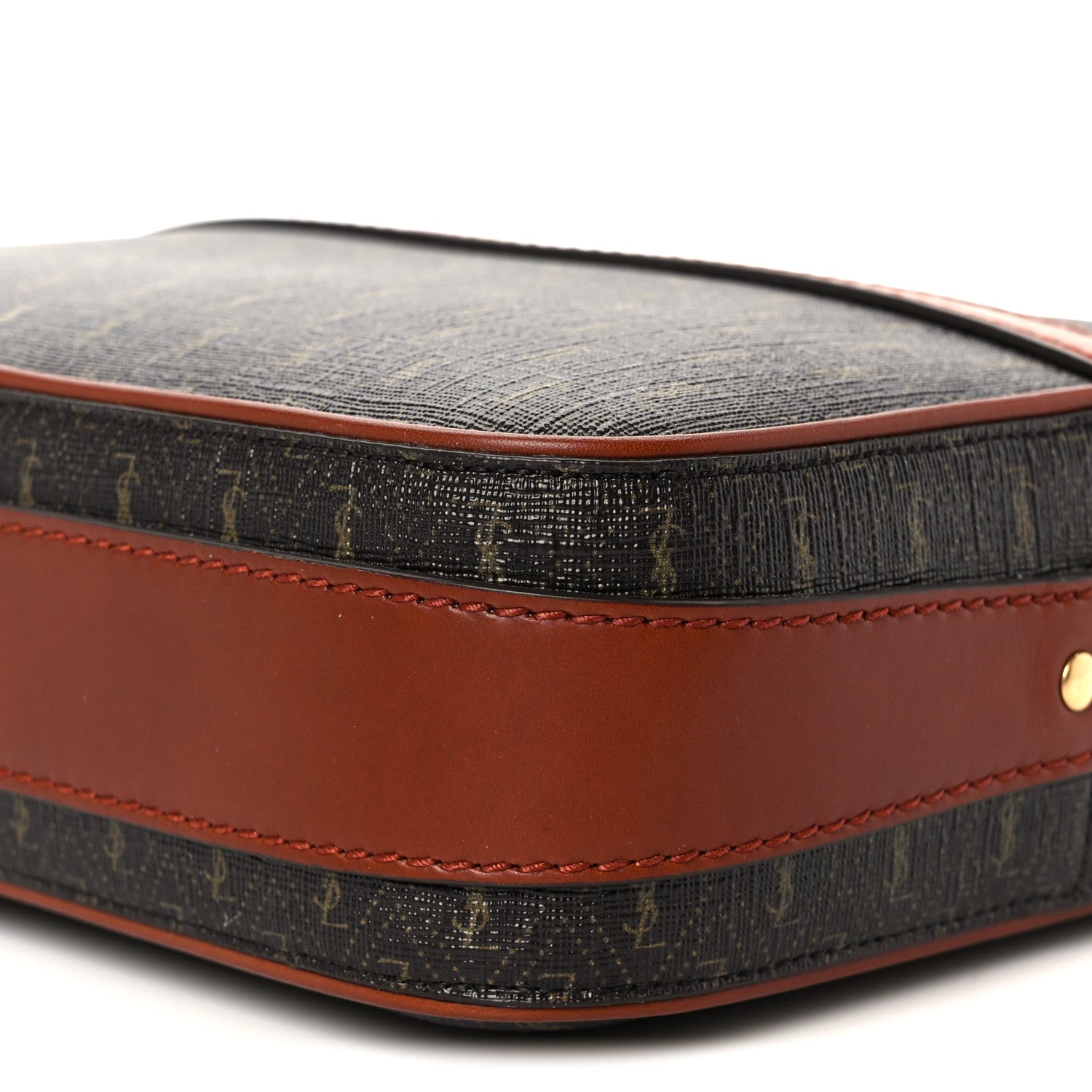 Canvas Smooth Calfskin Le Monogramme Camera Bag Chestnut