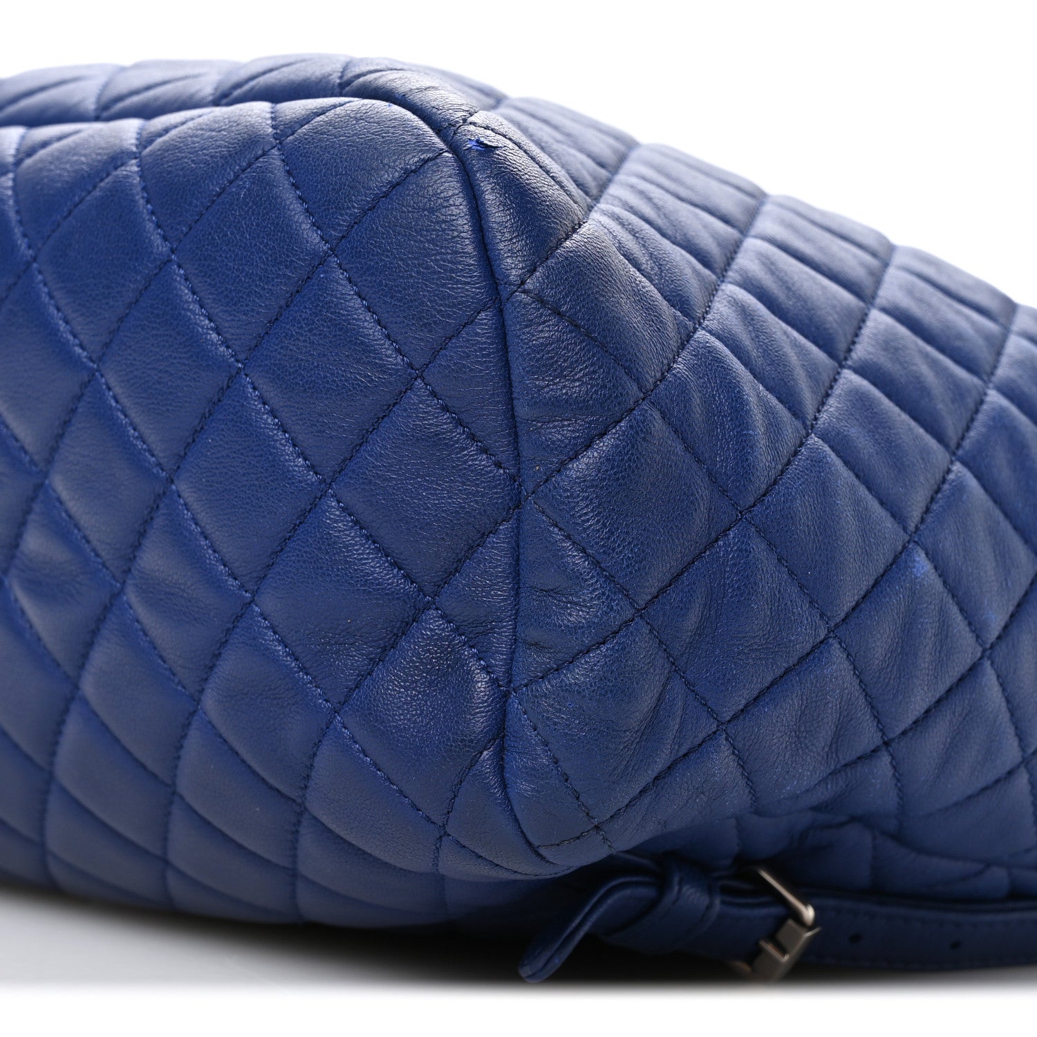 Lambskin Quilted Large Urban Spirit Backpack Blue