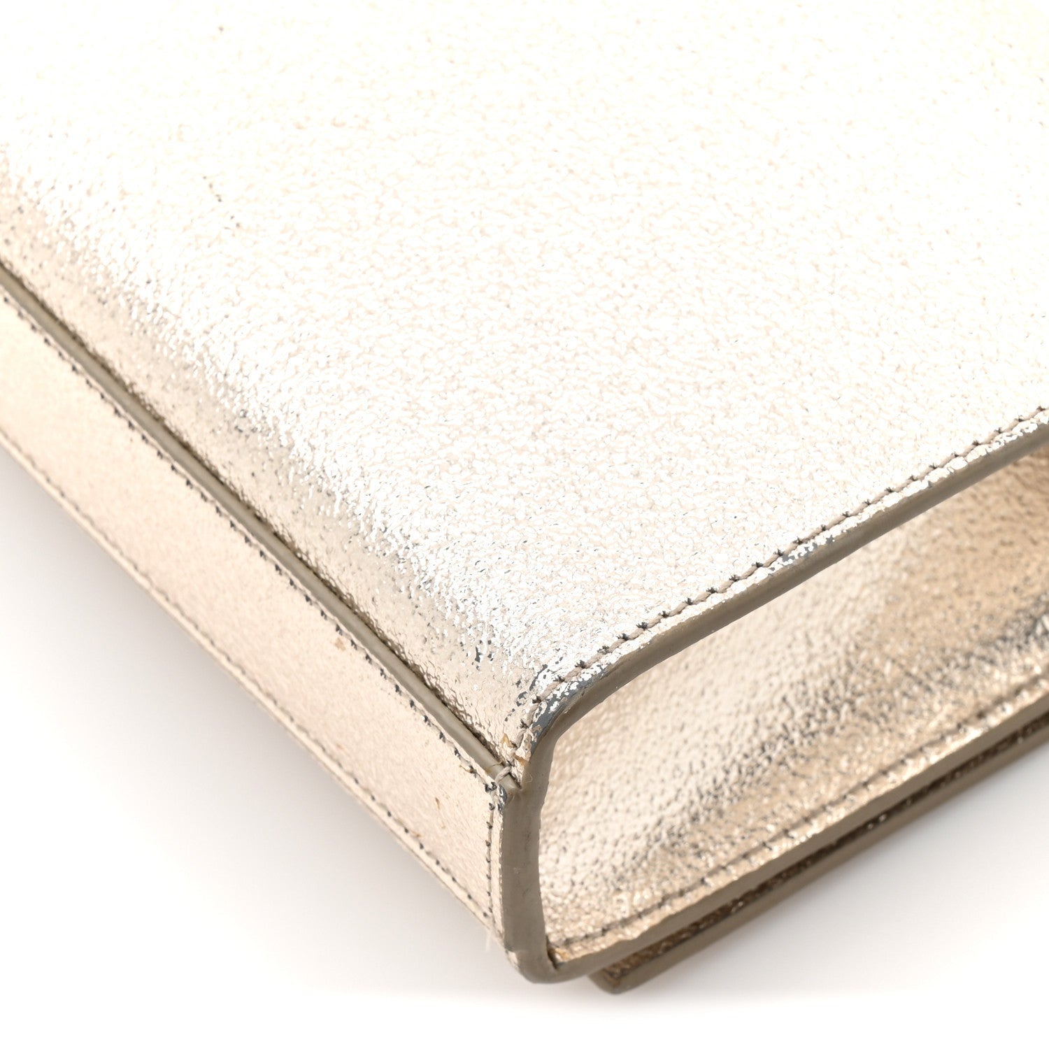 Metallic Calfskin Small Classic Monogram Kate Satchel Platine