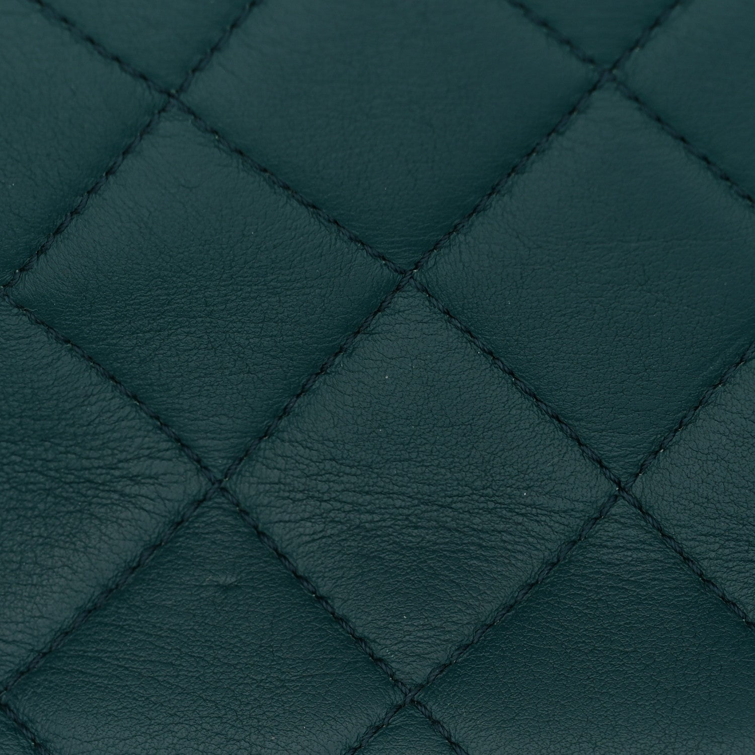 Calfskin Quilted East West Flap Dark Blue
