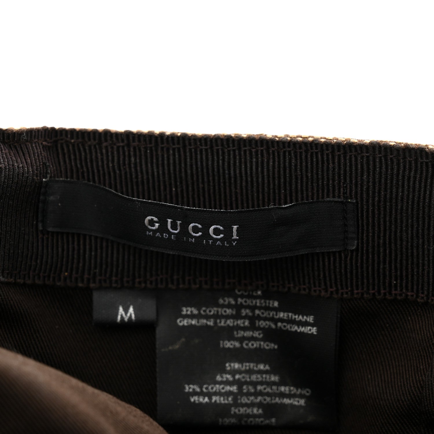 Monogram Web Baseball Hat M Beige Cocoa