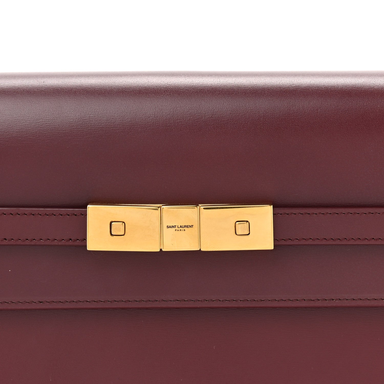 Smooth Calfskin Manhattan Shoulder Bag Rouge Legion