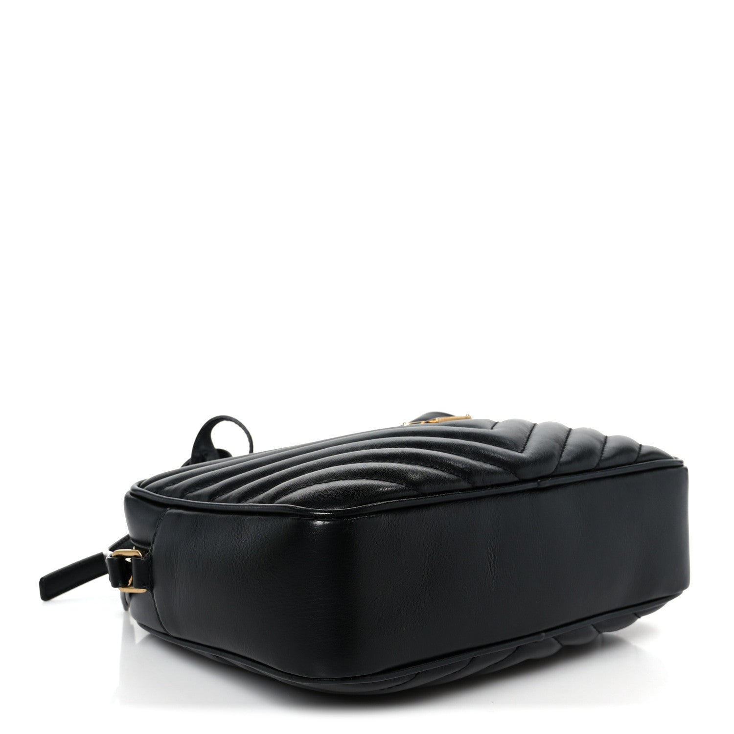 Calfskin Matelasse Monogram Lou Camera Bag Black