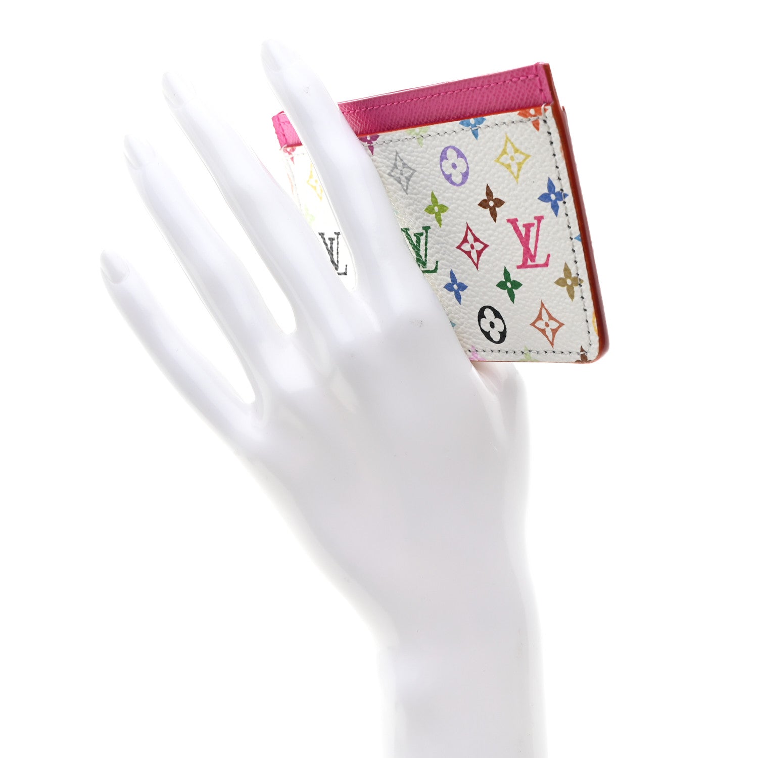 LV X TM Monogram Multicolor Card Holder Kawaii Pink