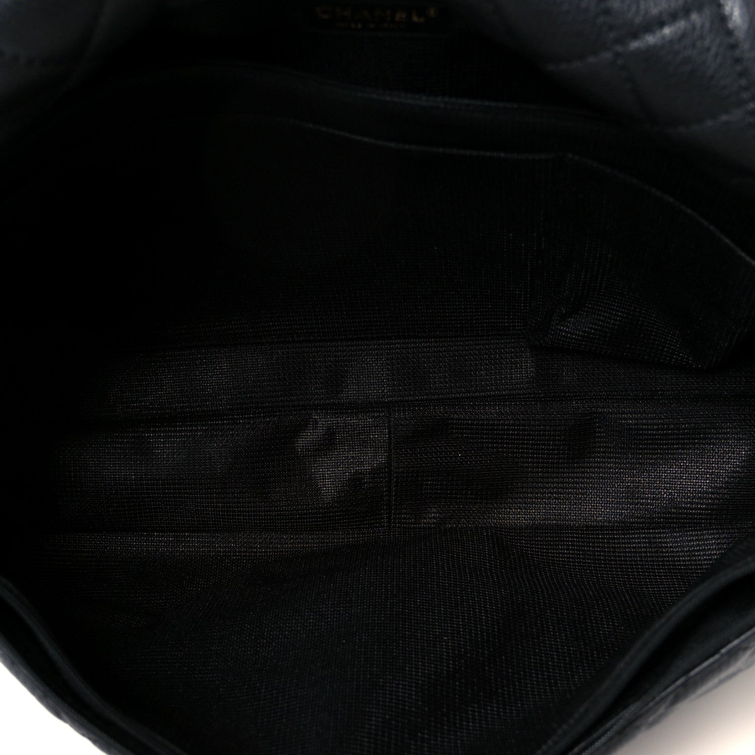 Calfskin Quilted XXL Travel Flap Bag Black
