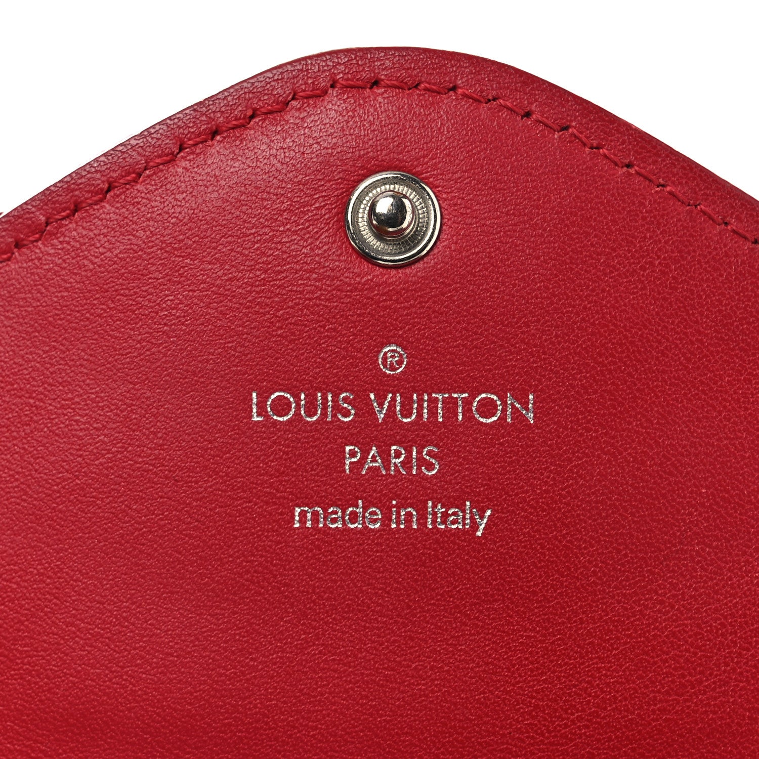 Calfskin New Wave Long Wallet Rouge