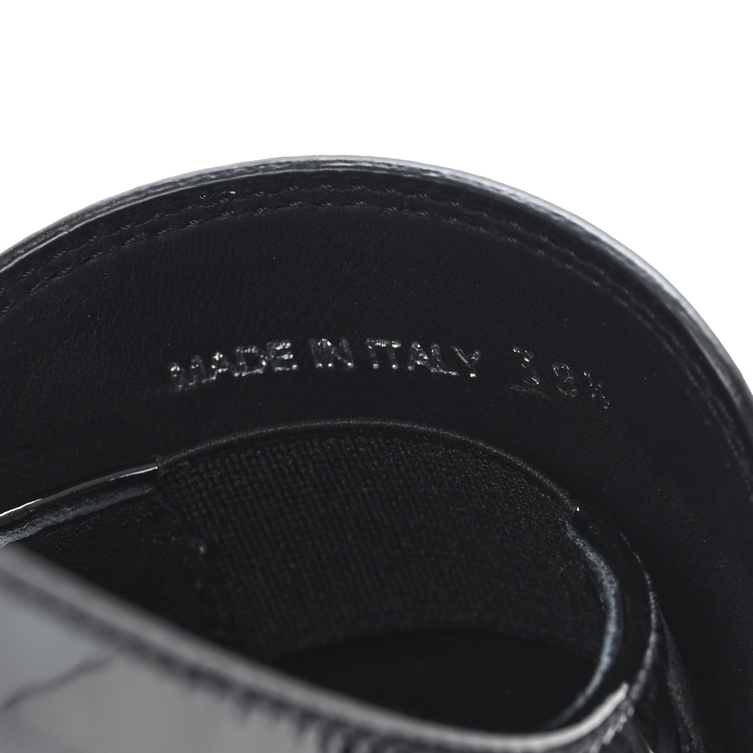 Vernice Triangle 50mm Loafers 39.5 Black
