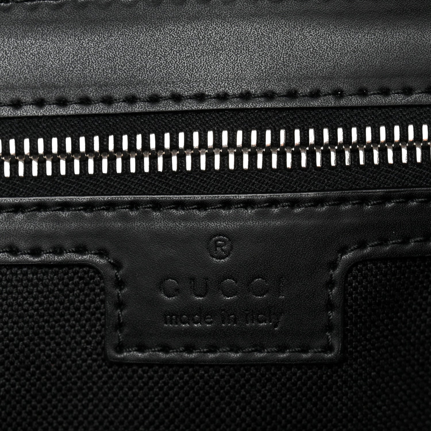 GG Supreme Monogram Appia Calfskin Web Crossbody Bag Black Grey
