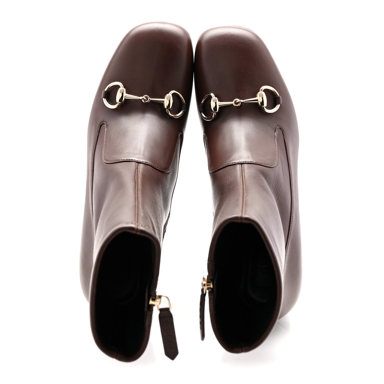 Nappa Horsebit Ankle Boots 38 New Chocolate