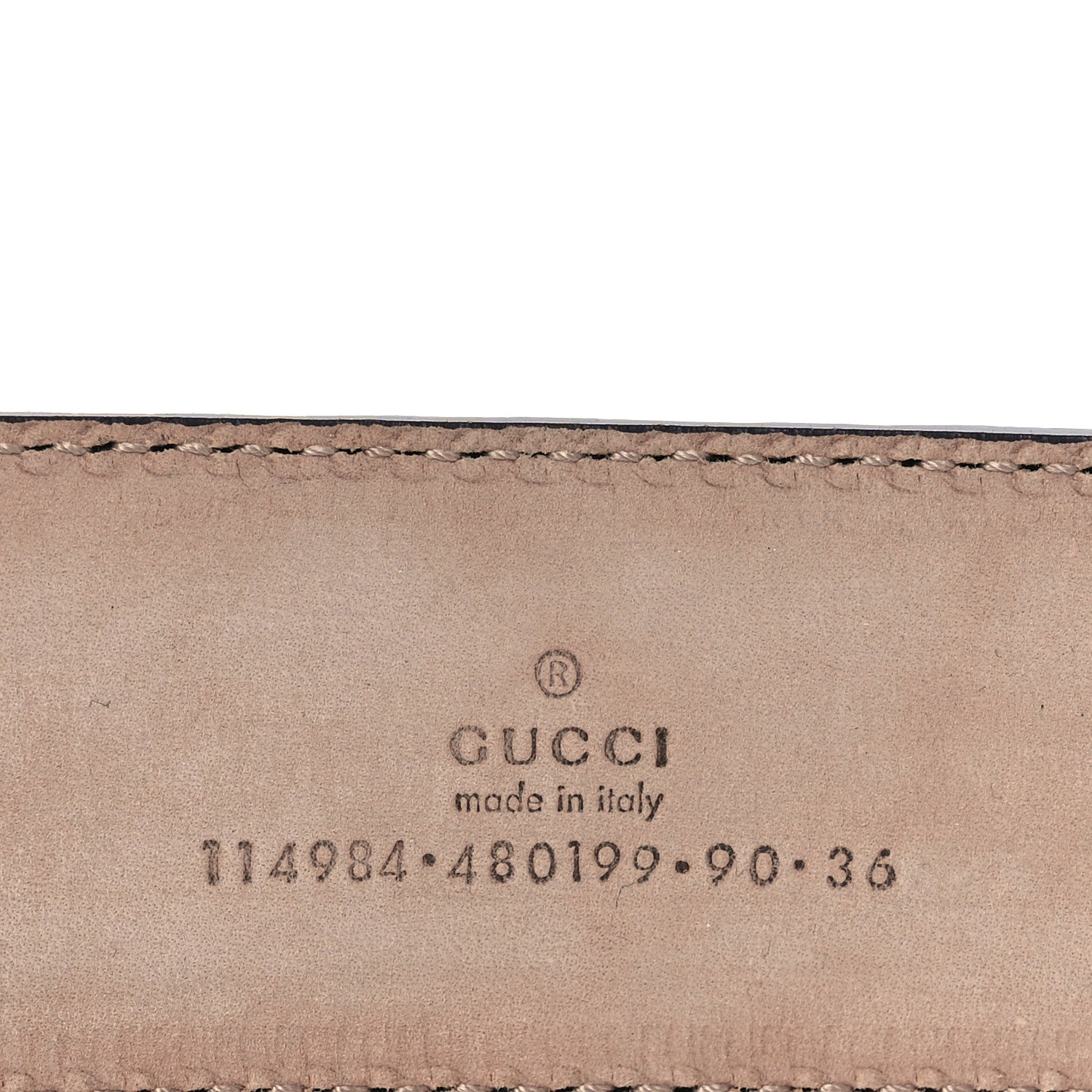 Guccissima Interlocking G Belt 90 36 Black