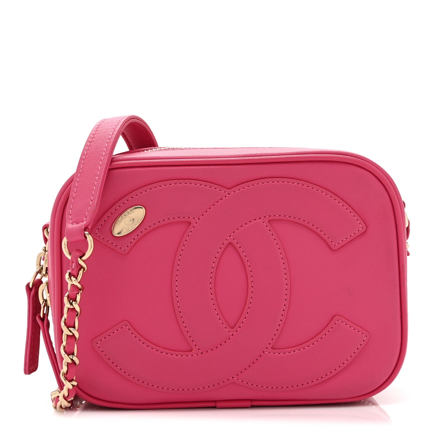 Lambskin CC Mania Camera Case Pink
