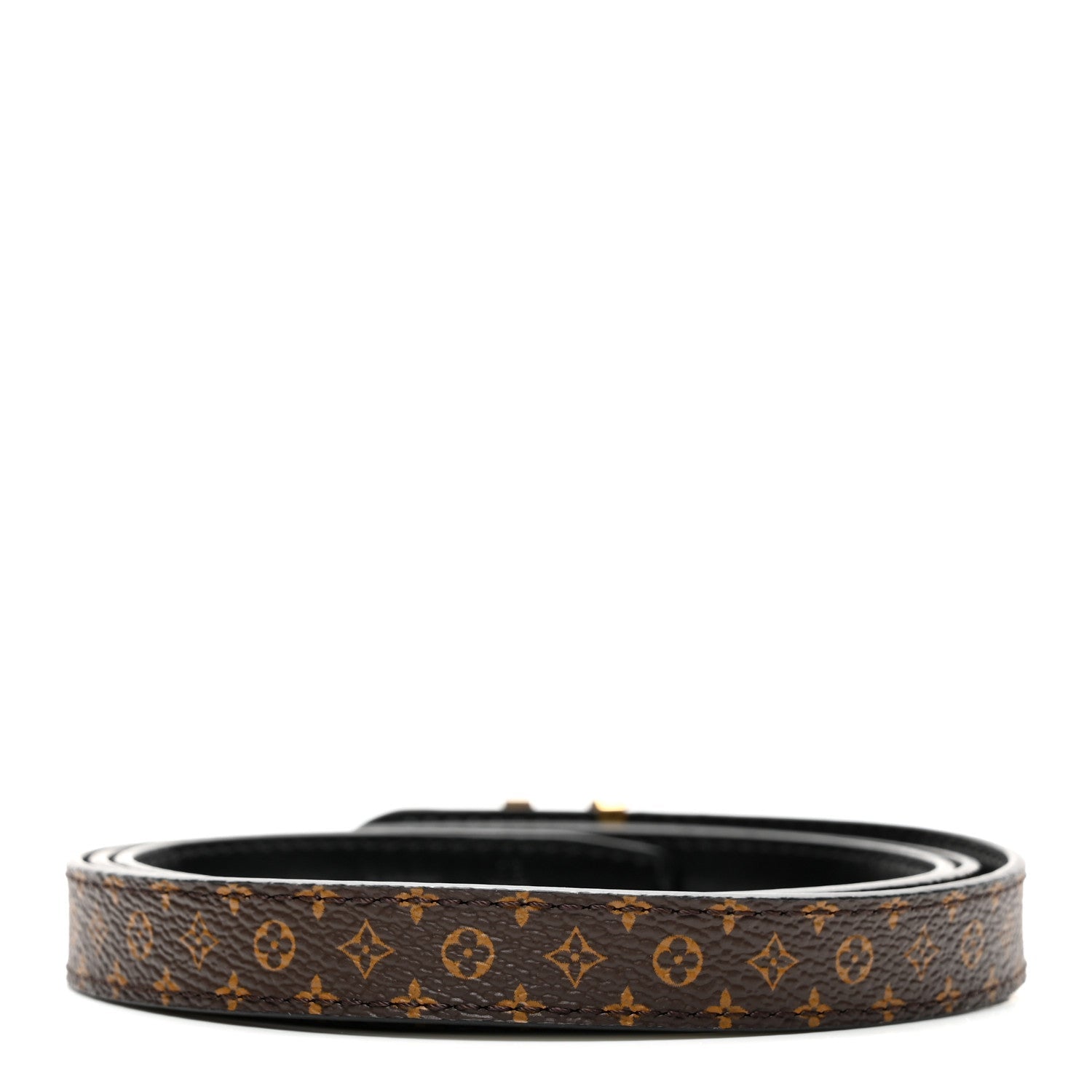 Calfskin Monogram 15mm Mini LV Reversible Belt 90 36 Black