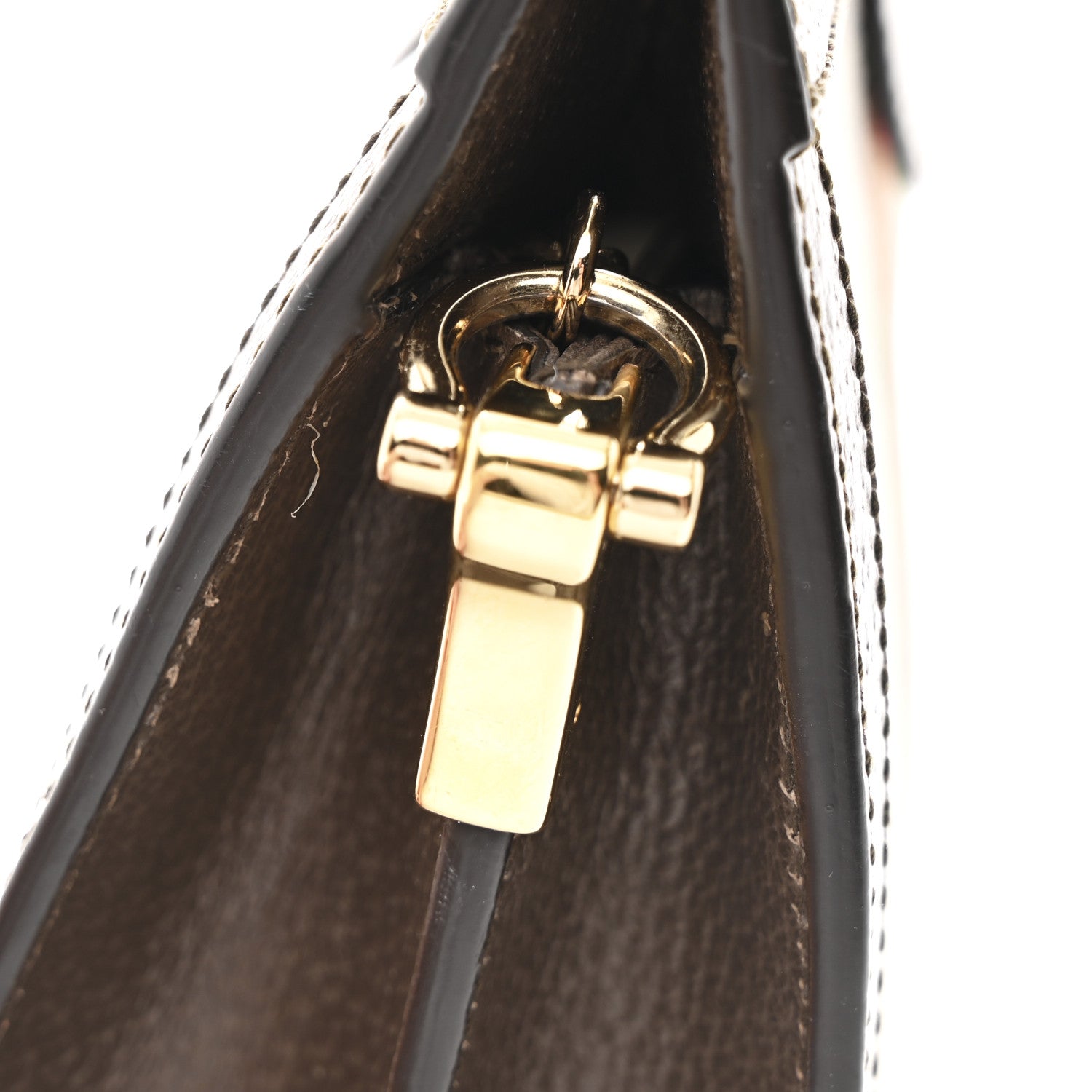 GG Supreme Monogram Web Small Ophidia Chain Shoulder Bag Brown