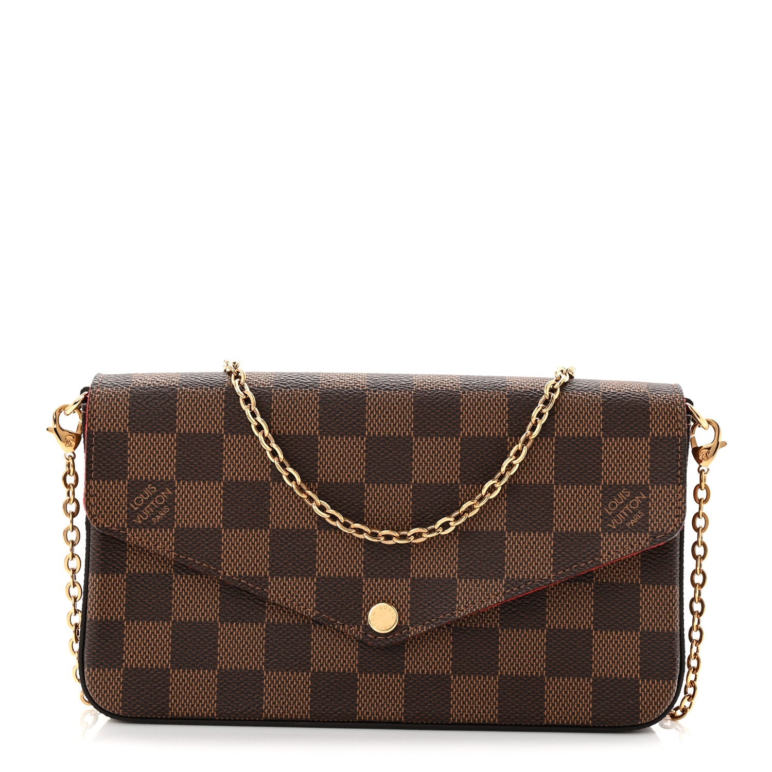 Damier Ebene Pochette Felicie Chain Wallet