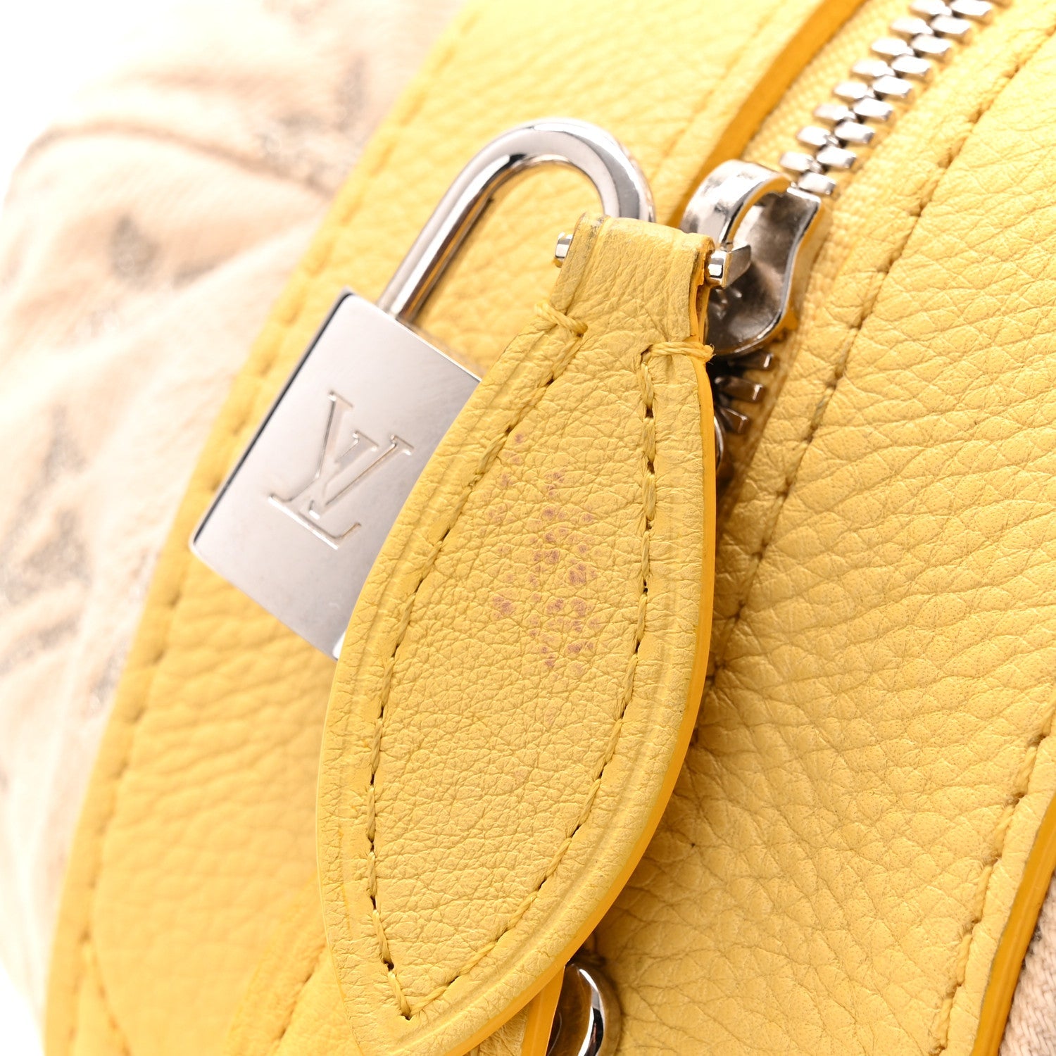 Monogram Denim Speedy Round Yellow