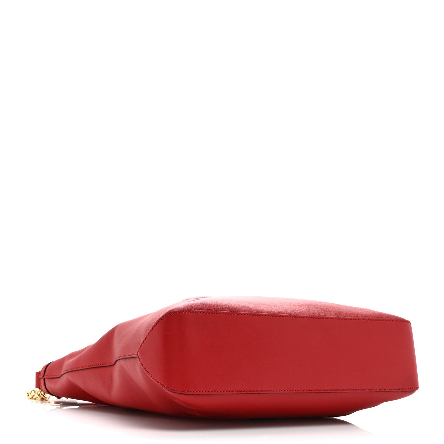 Apollo Calfskin GG Dadini Embroidered Chain Hobo Hibiscus Red