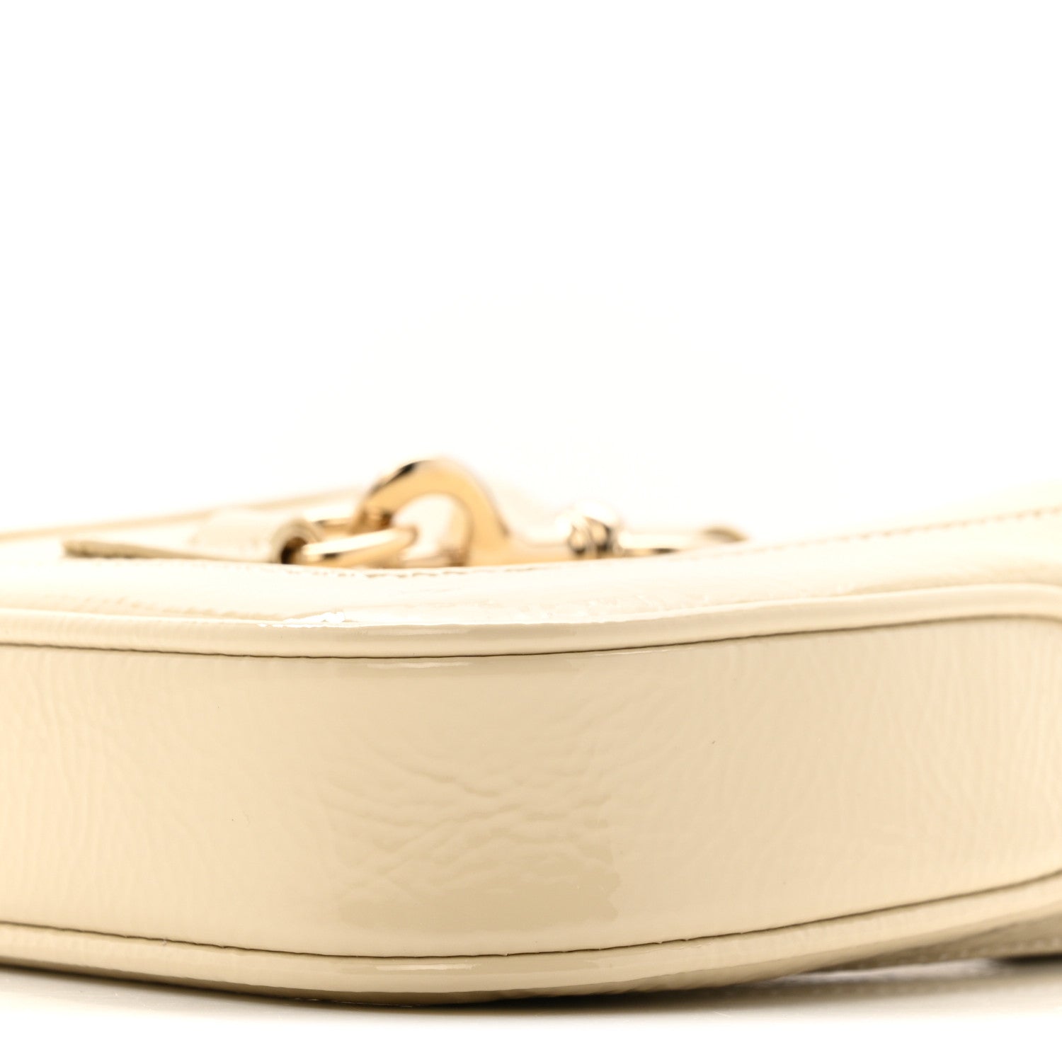 Crinkled Patent Mini Jackie Notte Bag New Ivoire