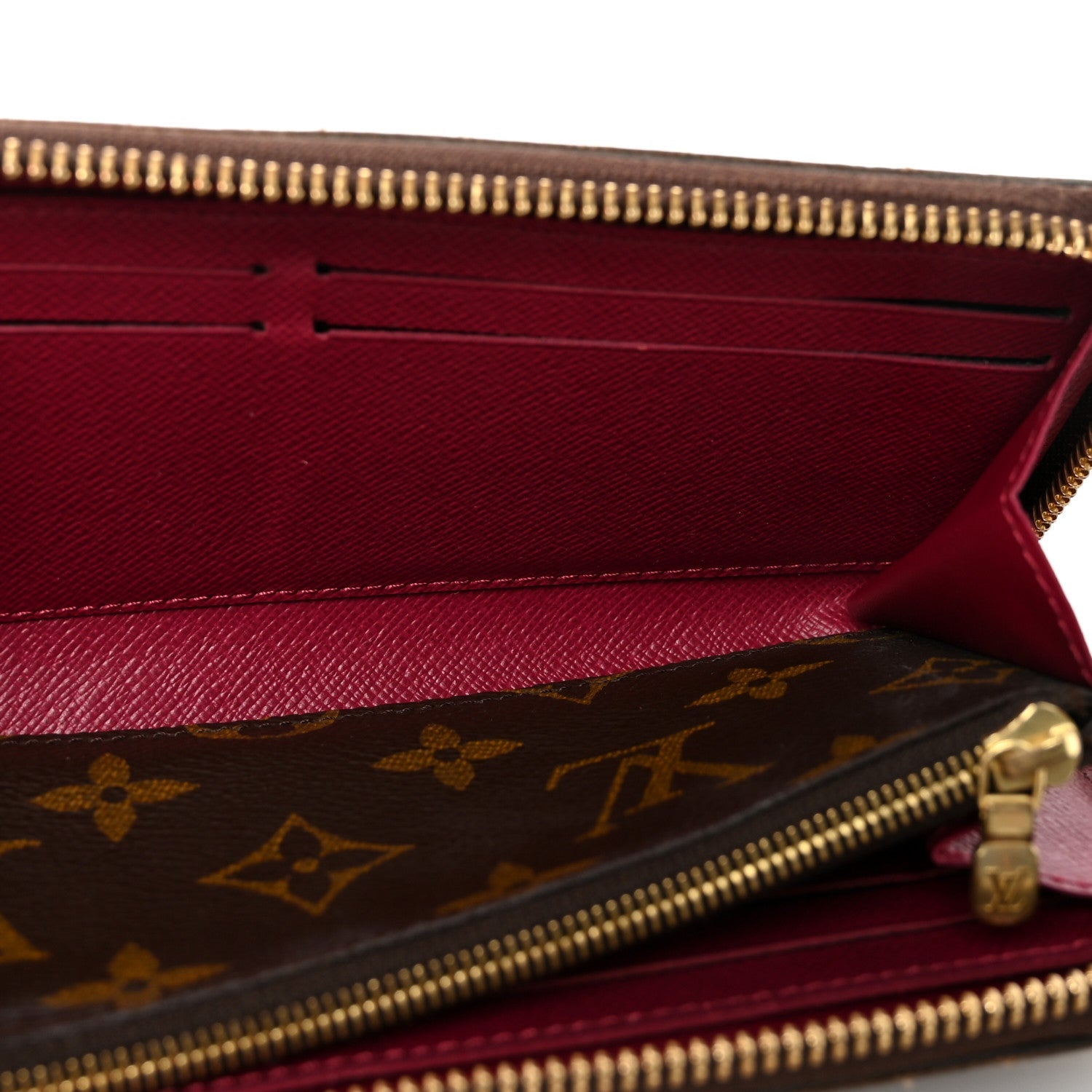 Monogram Clemence Wallet Fuchsia