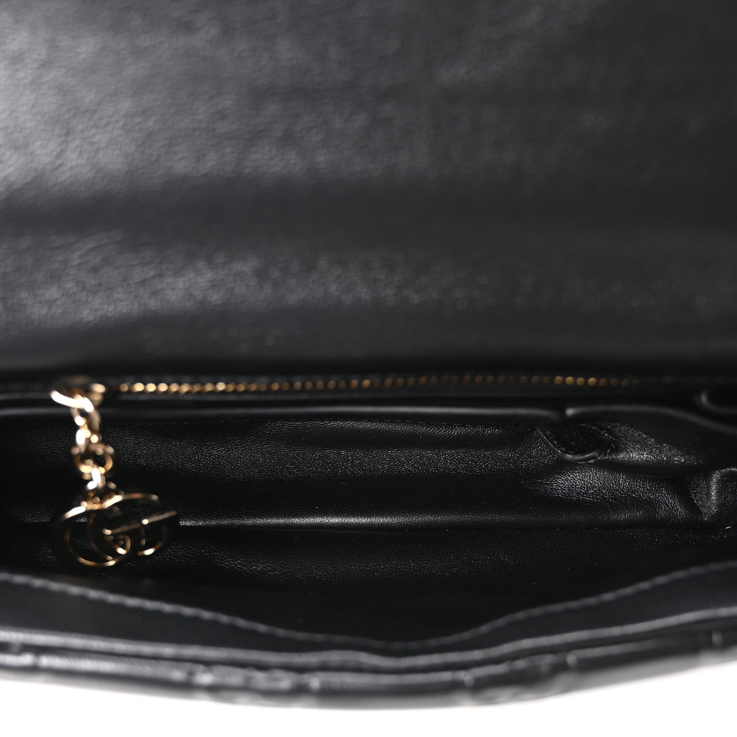 Lambskin Embossed Mini GG Milano Top Handle Shoulder Bag Black
