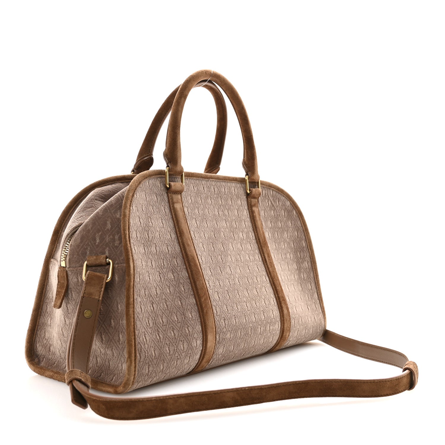 Velvet Suede Le Monogramme Duffle Red Cigar