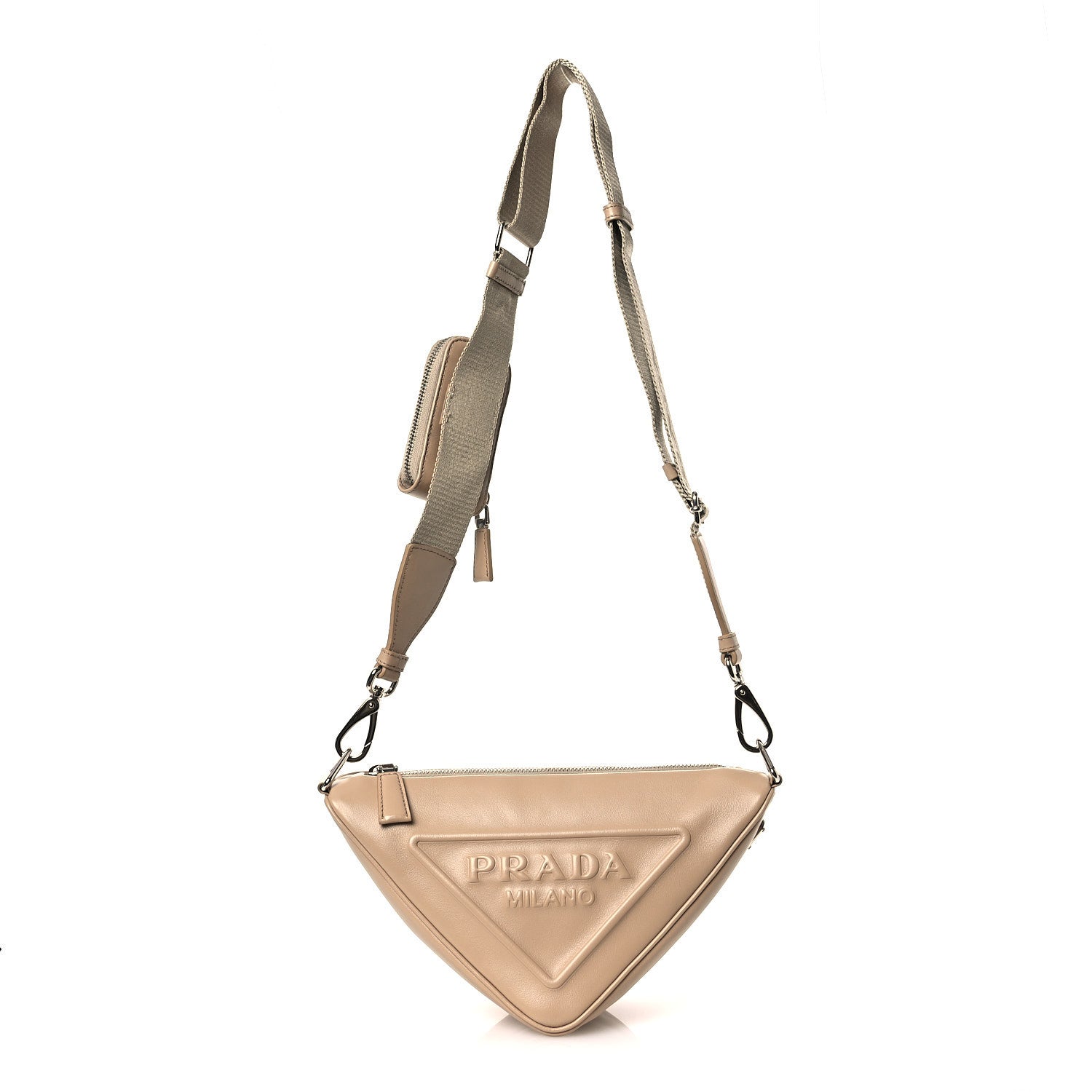 Grace Lux Triangle Shoulder Bag Sabbia