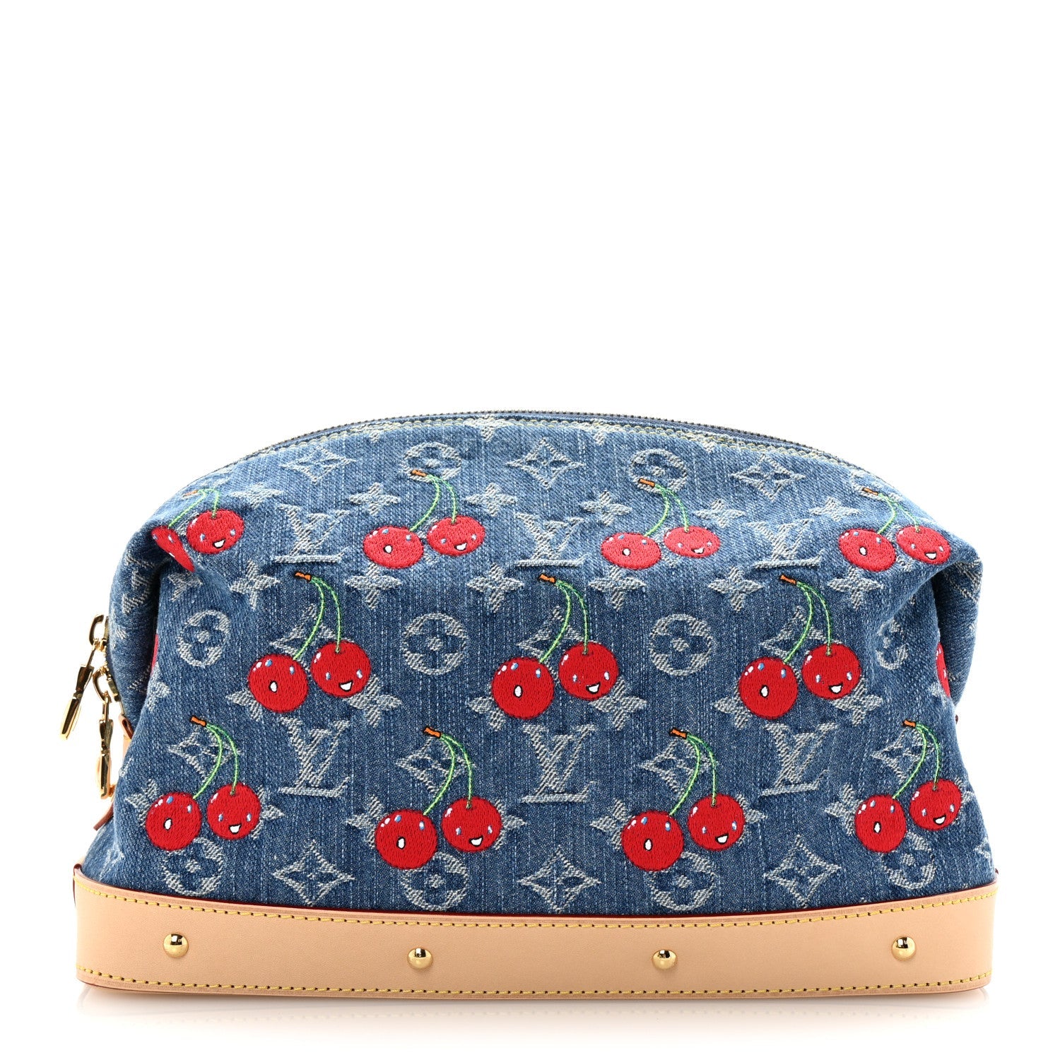 LV X TM Monogram Denim Cerises Cosmetic Pouch GM