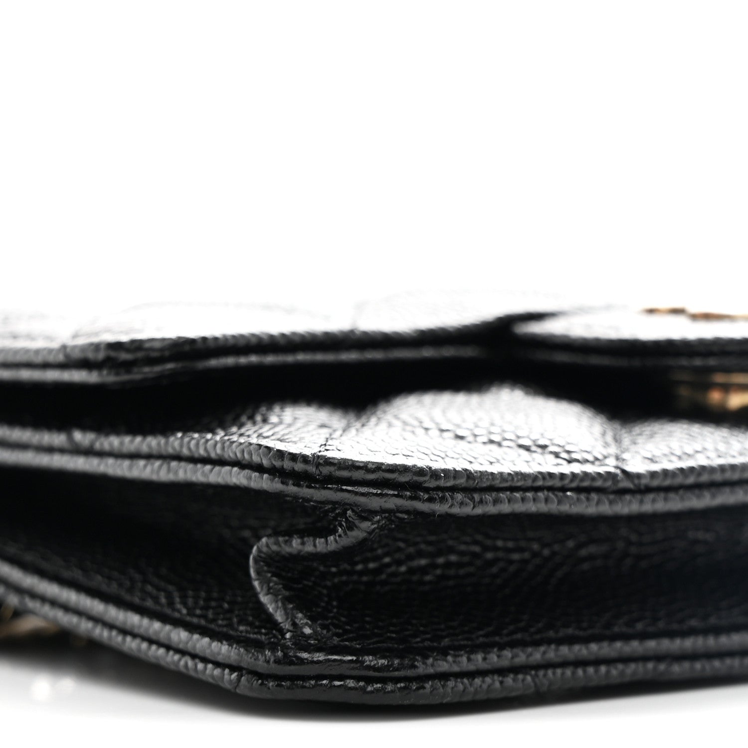 Caviar Quilted Mini Chain Bag Black