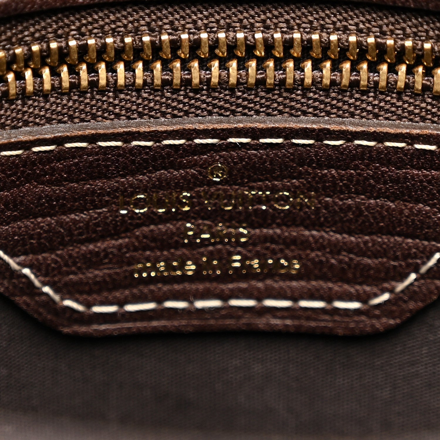 Mini Lin Monogram Bucket Bag Ebene