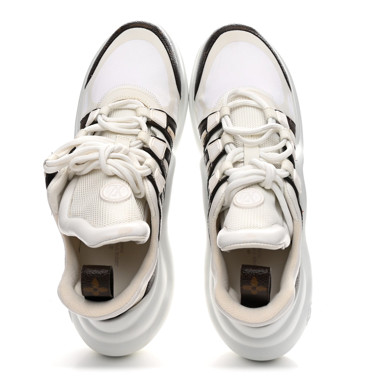 Patent Monogram LV Archlight Sneakers 40 White