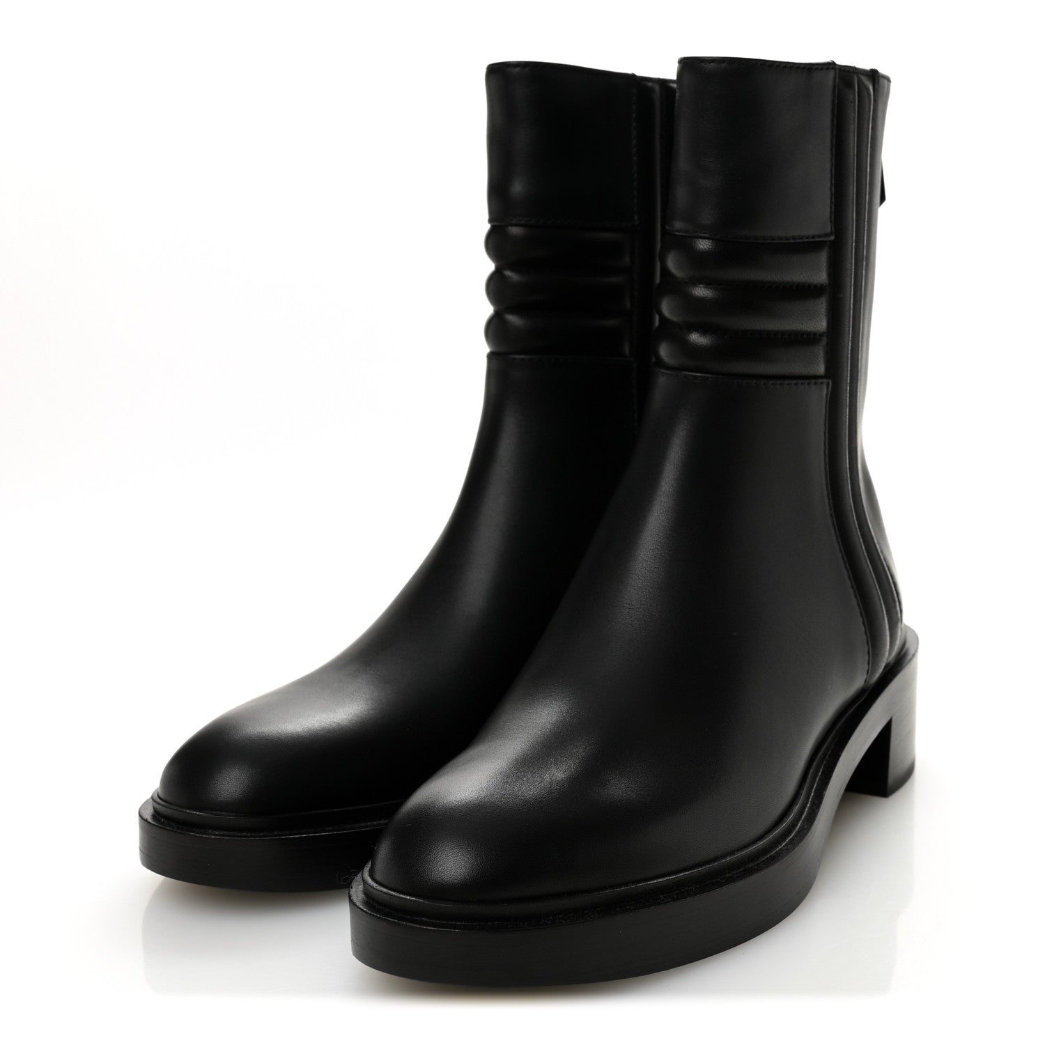 Calfskin Harper Ankle Boots 37.5 Black