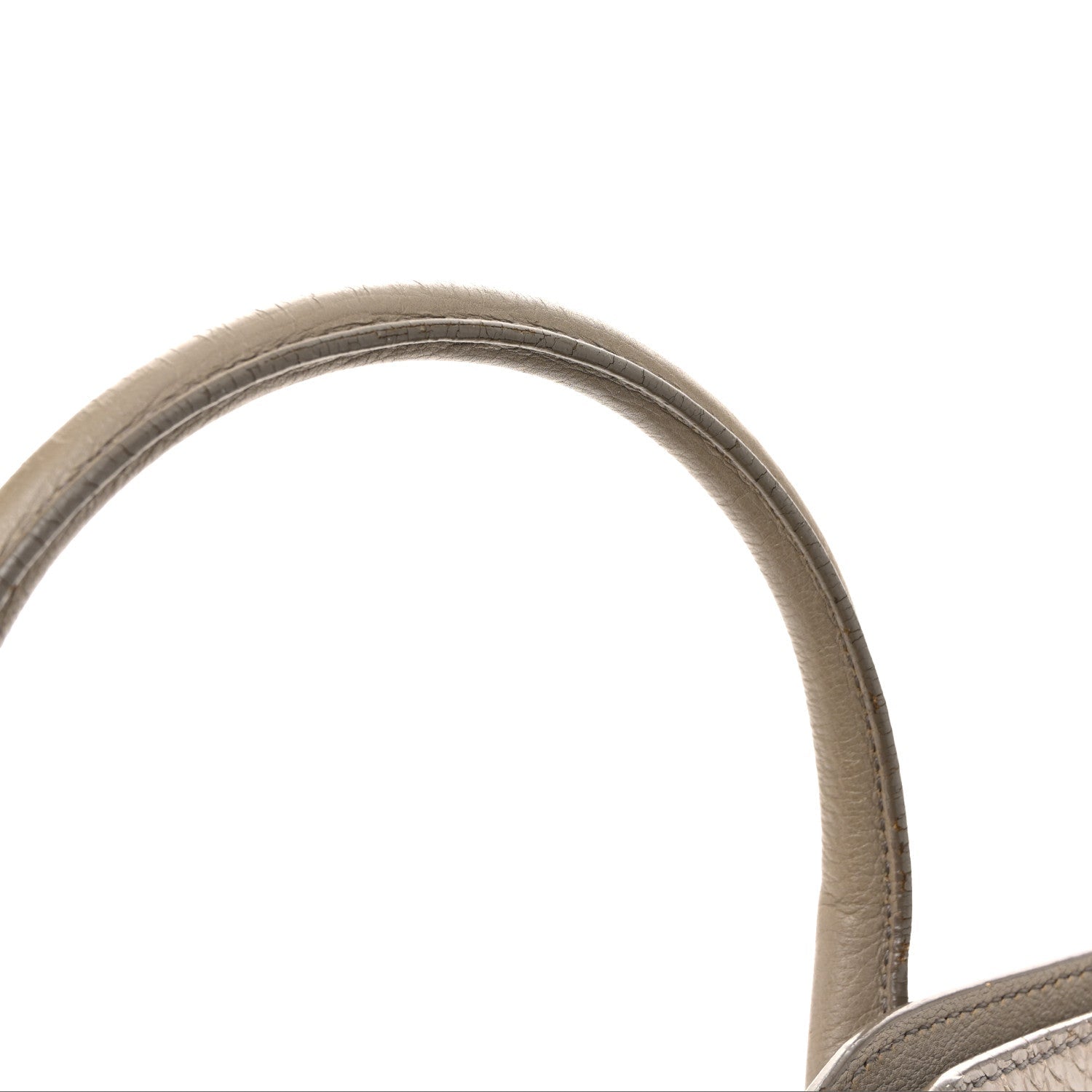 Calfskin Snakeskin Medium Cabas Chyc Beige