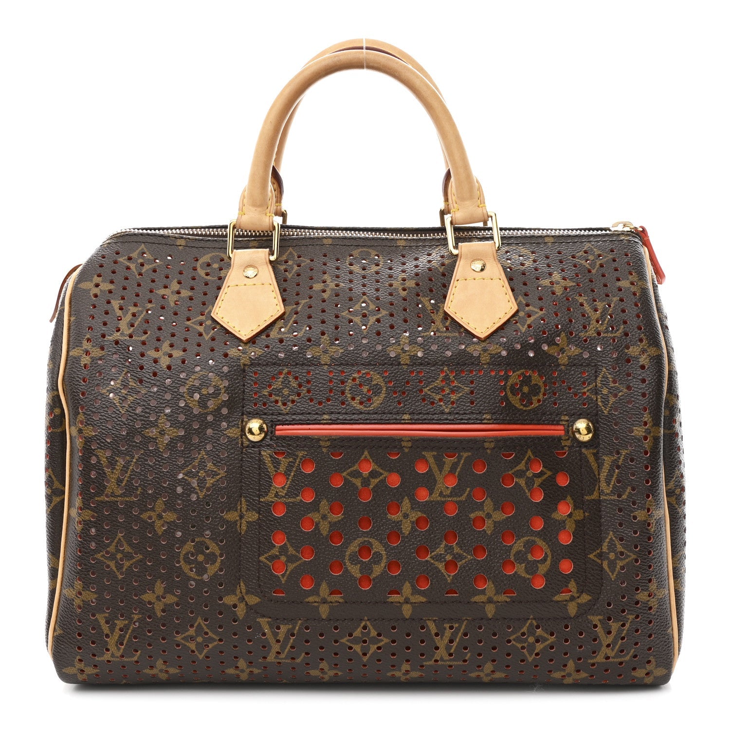 Monogram Perforated Speedy 30 Orange