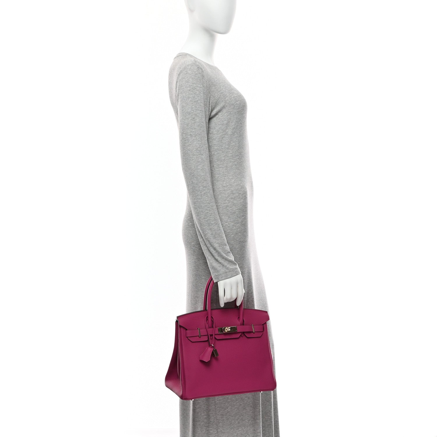 Togo Birkin 30 Rose Pourpre