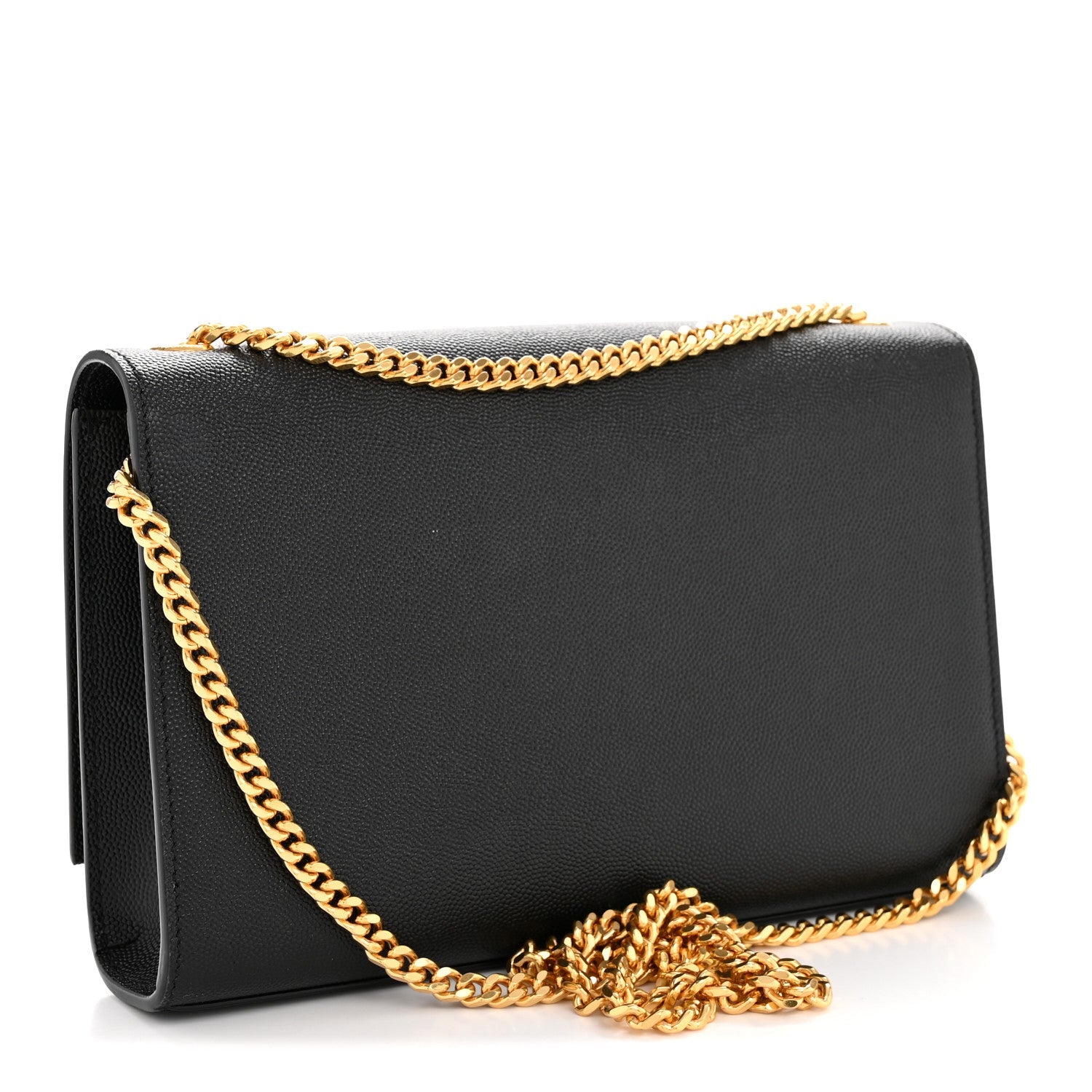 Grain De Poudre Small Classic Monogram Kate Tassel Satchel Black
