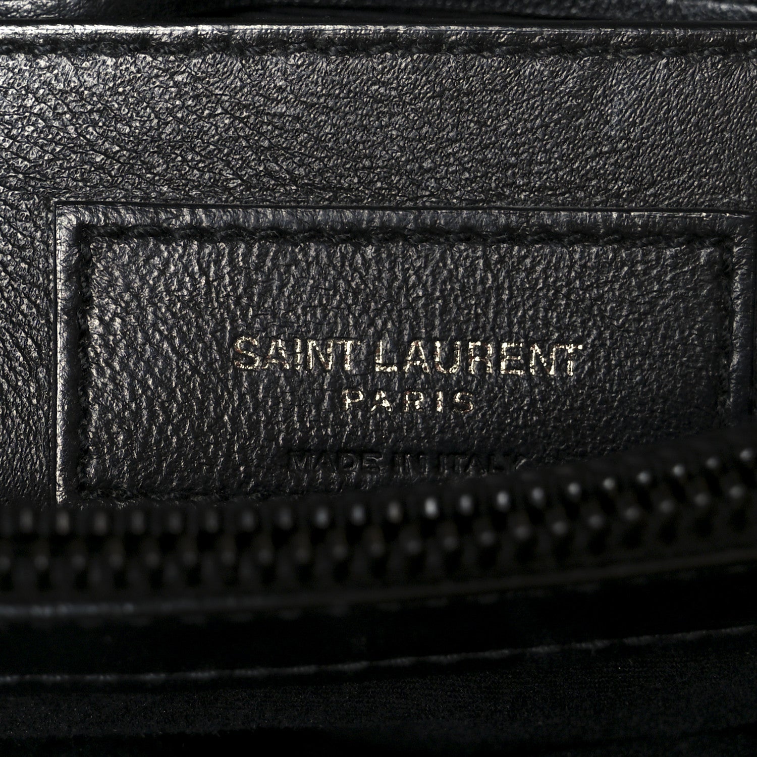 Calfskin Y Quilted Monogram Monochrome Small Loulou Chain Satchel Black