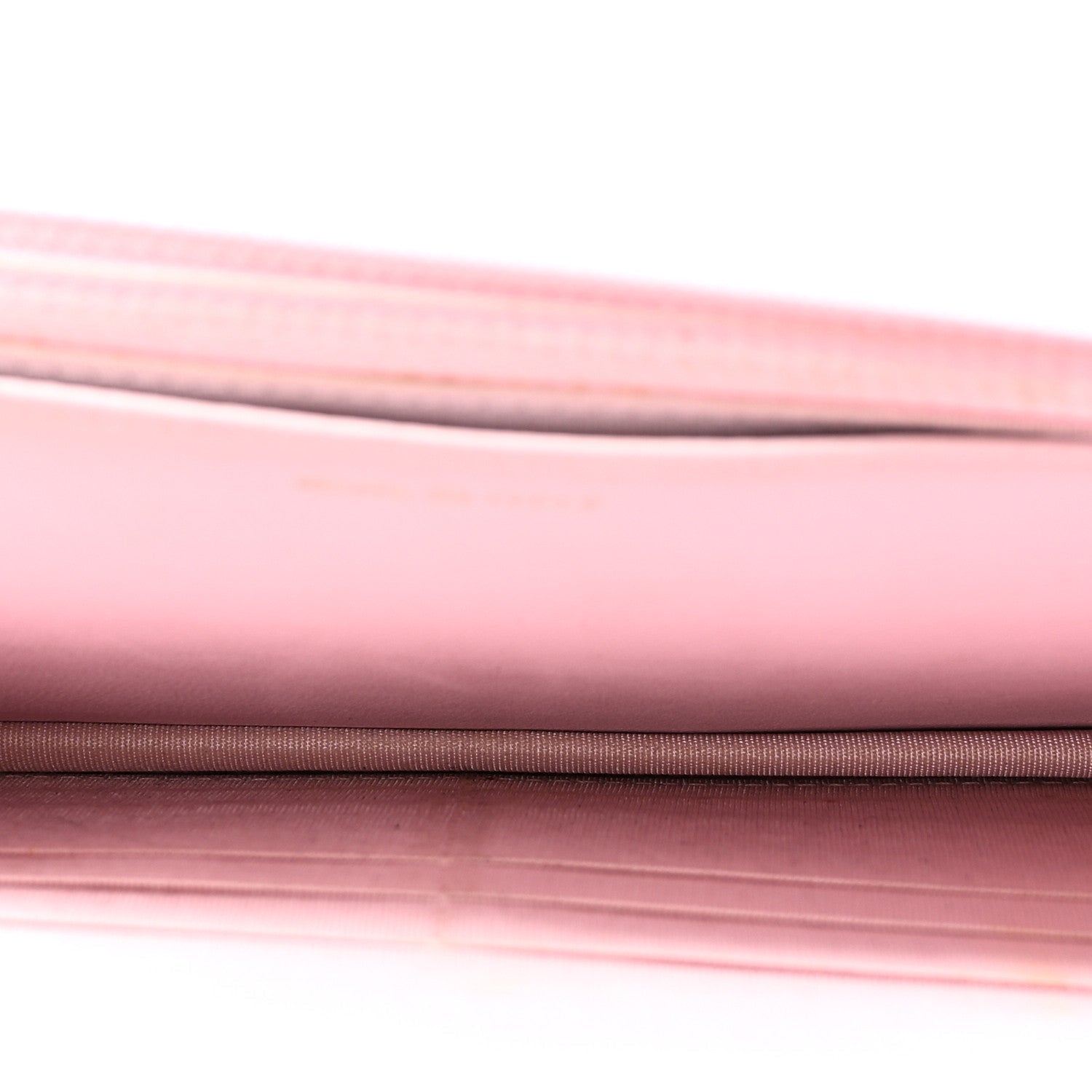 Lambskin Quilted Diamond CC Wallet On Chain WOC Pink