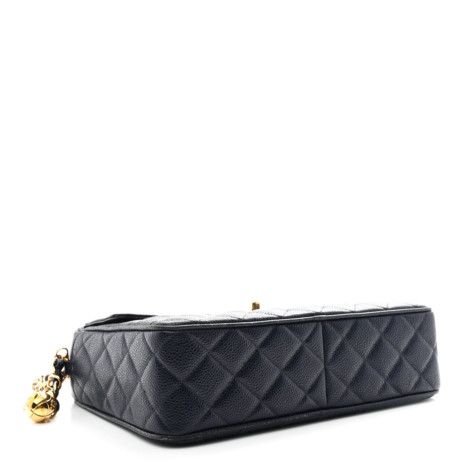 Caviar Quilted CC Shoulder Bag Navy