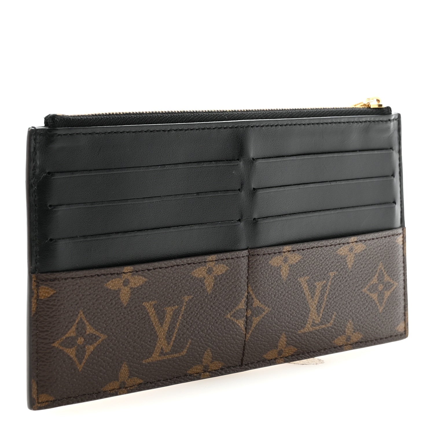 Monogram Slim Purse Black