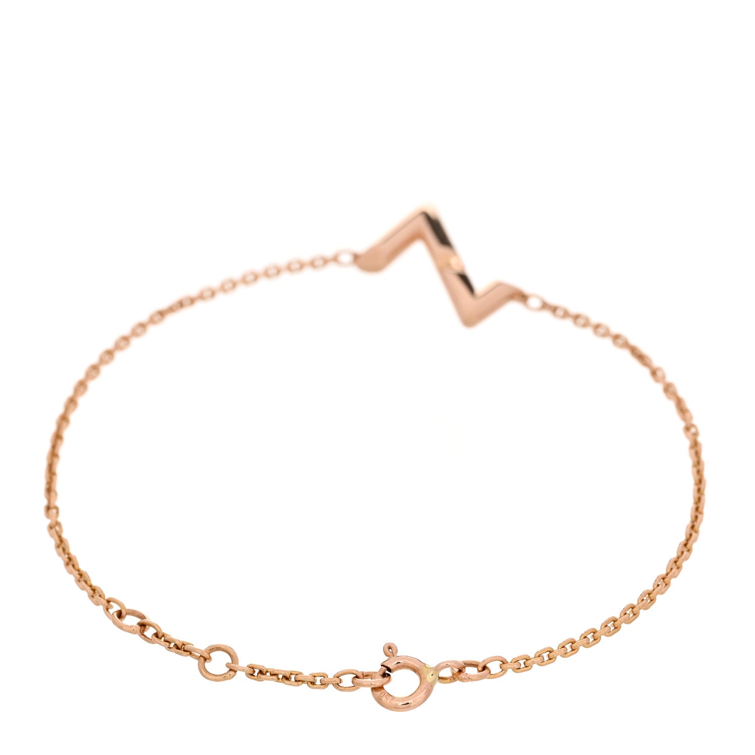 18K Pink Gold Volt Upside Down Chain Bracelet