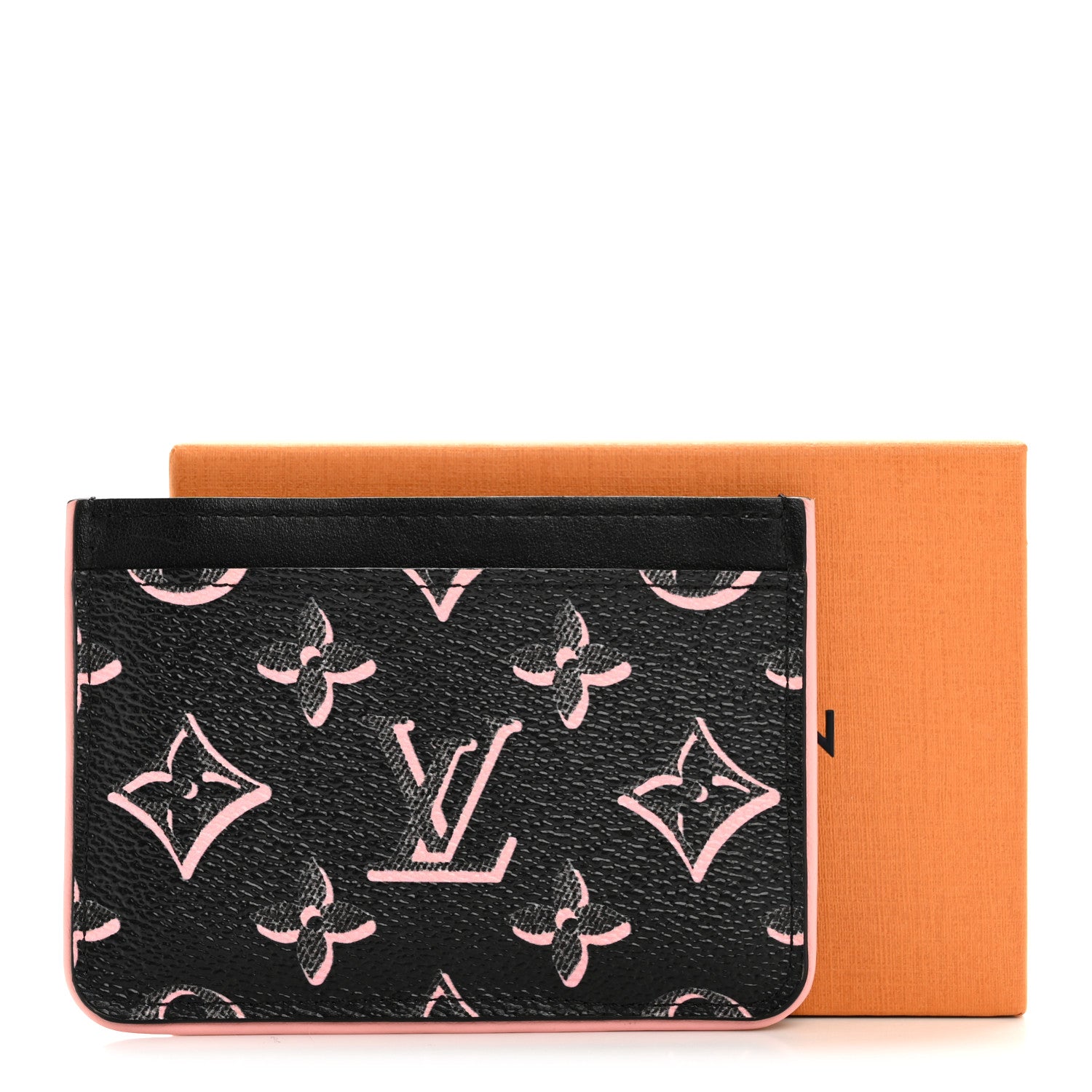 Monogram Fall for You LV Side-Up Card Holder Black